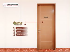 Pintu WPC (Wood Plastic Composite) Duma Tipe Router untuk Rumah Tinggal