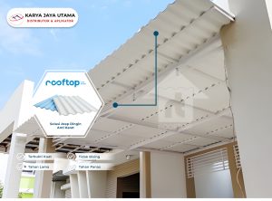 Atap uPVC Rooftop untuk Kanopi pada Rumah Tinggal