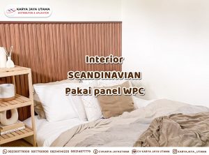 Renovasi Interior Rumah Scandinavian Pakai Panel WPC