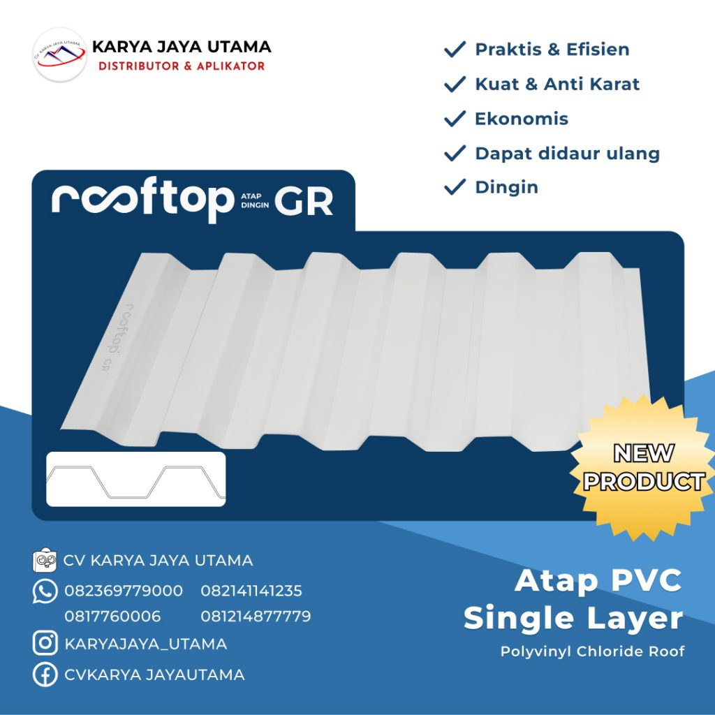  Atap PVC Rooftop GR