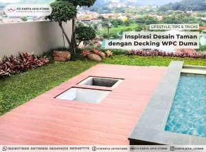 Decking WPC Duma untuk taman rumah tinggal