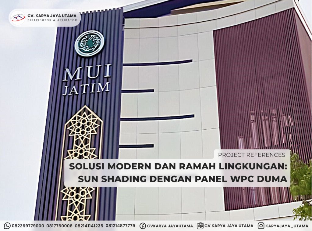 sun shading pakai panel wpc duma click-on hollow